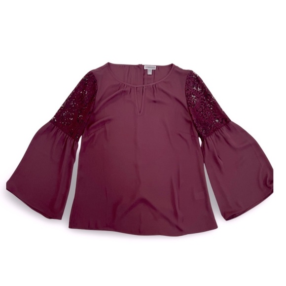 Caslon Tops - Caslon dark red burgundy blouse dressy business casual size small